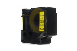Ribbon JetWorld Replacement Dymo D1 Black on Yellow, 24mm x 7m (53718)