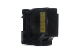 Ribbon JetWorld Replacement Dymo D1 Black on Gold, 24mm x 7m (53723)