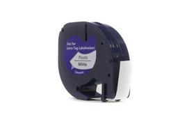 Ribbon JetWorld Replacement Dymo LetraTag Black on White, 12mm x 4m (59422, 91201, 91331, 91221) (S0721560, S0721610, S0721660)