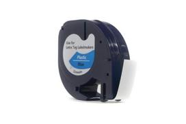 Ribbon JetWorld Replacement Dymo LetraTag Black on Blue, 12mm x 4m (59426, 91205, 91335, 91225) (S0721600, S0721650)