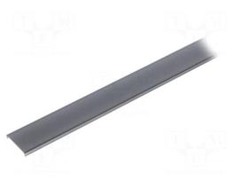 Cover for LED profiles | black | 1m | LIGER-22 | push-in