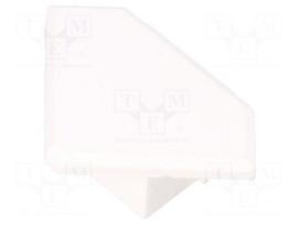 Cap for LED profiles | white | 45-ALU