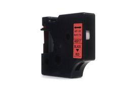 Ribbon JetWorld Replacement Dymo D1 Black on Red 9mm x 7m  LM100 , LM120, LM150, LM160, LM200, LM210, LM210D, LM220, LM260, LM260P, LM260D, LM280, LM300, LM350, LM360D, LM420P, LM500TS (40917) (S0720720)