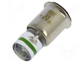 LED lamp | SX6s | green | 5÷6VDC | No.of diodes: 1 | 5mm | Bulb: T1 3/4