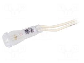 Indicator: with neon lamp | prominent | white | 220VAC | 220VDC | PSU