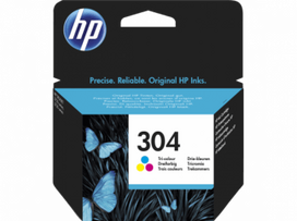 HP 304 Tri-Color Inkjet Cartridge