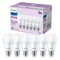 PHILIPS LED 100W A67 E27 Auksti balta 4000K matēta 6 gab spuldze 8719514451353 929002306996