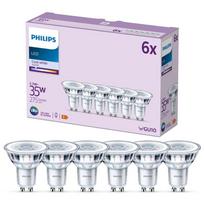 PHILIPS LED stikla 35W GU10 Auksti balta 4000K 36D 6 gab spuldze 8719514451612 929001218096