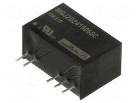 Converter: DC/DC | 2W | Uin: 21.6÷26.4VDC | Uout: 15VDC | Uout2: -5VDC