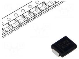 Diode: rectifying | SMD | 50V | 3A | 150ns | SMC | Ufmax: 1.3V | Ifsm: 100A