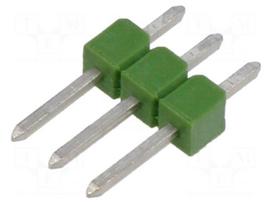 Connector: pin strips | pin header | male | PIN: 3 | THT | straight | 1x3