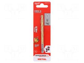 Drill bit | for metal,impact | Ø: 6.8mm | E6,3mm | 1/4" | 6.3mm