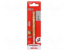 Drill bit | for metal,impact | Ø: 8.5mm | E6,3mm | 1/4" | 6.3mm