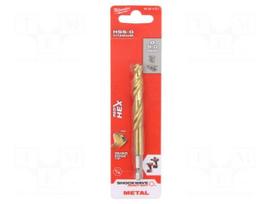 Drill bit | for metal,impact | Ø: 9mm | E6,3mm | 1/4" | 6.3mm
