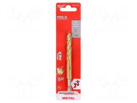Drill bit | for metal,impact | Ø: 9.5mm | E6,3mm | 1/4" | 6.3mm