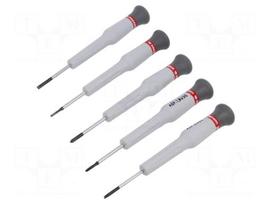 Screwdriver: precision-set | precision | Phillips,slot | 5pcs.