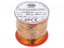 Coil wire | double coated enamelled | 0.8mm | 0.2kg | -65÷200°C