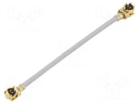 Cable | 0.039m | AMC female,both sides | angled | 50Ω