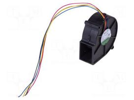 Fan: DC | blower | 12VDC | 75x75x30mm | 26.33m3/h | 42dBA | ball | Out: PWM