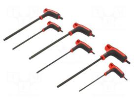 Wrench: hex key-set | spherical | Kind of handle: L | 6pcs.