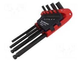 Wrench: hex key-set | spherical | 9pcs.