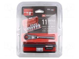 Wrench-set | 6-angles,socket spanner | 1/4" | RXPICO | 11pcs.