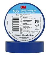 3M Temflex™ 165 Vinila elektriskā lente 15mm x 10m x 0.15mm (Zila)