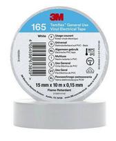 3M Temflex™ 165 Vinila elektriskā lente 15mm x 10m x 0.15mm (Balta)