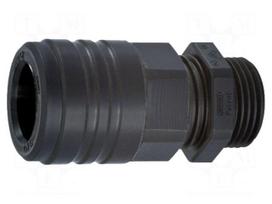Straight terminal connector | Thread: metric,outside | polyamide