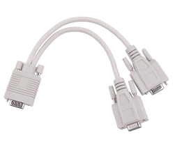 Kompiuterių komponentai ir priedai // PC/USB/LAN kabeliai // Adapter VGA (15pin męski) -2x (15pin żeński)