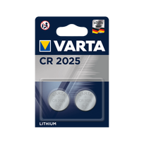Akumuliatoriai ir baterijos // AA, AAA ir kitų dydžių baterijos, įkrovikliai – galima užsakyti // Bateria VARTA CR2025 2szt./bl.