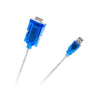 Kompiuterių komponentai ir priedai // PC/USB/LAN kabeliai // Kabel konwerter USB 2.0 - RS232 (DB9M)