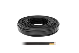 Laidai // Telefono laidai // Kabel telefoniczny 4C czarny 100 LXK512