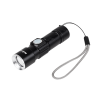 Rankinės ir Galvos LED žibintuvėliai // LED kišeniniai žibintuvėliai // Latarka aluminiowa 3W Rebel (ZOOM, wtyk USB)