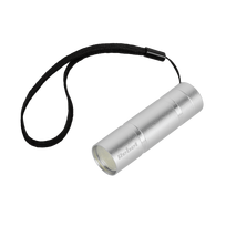 Rankinės ir Galvos LED žibintuvėliai // LED kišeniniai žibintuvėliai // Latarka 1 W (COB) aluminiowa