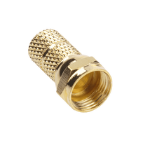 TV, SAT, HDMI, DVI kabeliai ir priedai // Konektori, aksesuāri un instrumenti koaksiālajiem kabeļiem // Wtyk SAT F 6,8 mm GOLD CU Cabletech