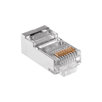 Kompiuterių komponentai ir priedai // PC/USB/LAN kabeliai // Wtyk telefon. RJ45  8P 8C +EKRAN