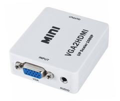 TV, SAT, HDMI, DVI kabeliai ir priedai // HDMI, DVI, AUDIO jungiamieji laidai ir priedai // Złącze adapter VGA+audio - HDMI
