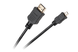 TV, SAT, HDMI, DVI kabeliai ir priedai // HDMI, DVI, AUDIO jungiamieji laidai ir priedai // Kabel  wtyk HDMI typ A -  wtyk mikro HDMI typ D