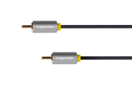 Garso sistemos ir priedai // Garso kabeliai su jungtimis // Kabel 1RCA-1RCA 1m Kruger&Matz Basic