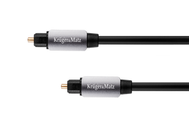 Garso sistemos ir priedai // Garso kabeliai su jungtimis // Kabel optyczny toslink-toslink 1.5m Kruger&Matz