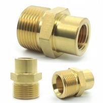 Adapteris Rosfix M22 M - M14 F – Žalvarinis, Skirtas aukšto slėgio plovimo pistoletui, Sriegis M22 M14