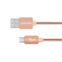 Kompiuterių komponentai ir priedai // PC/USB/LAN kabeliai // Kabel USB - micro USB  1m Kruger&Matz