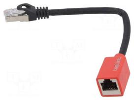 Extender Ethernet | S/FTP | Cat 6a | RJ45 socket,RJ45 plug | Cu | 0.2m