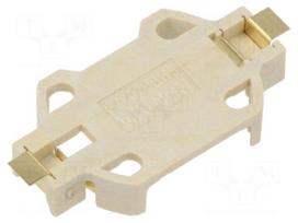 Socket | 2032,BR2032,CR2032 | Batt.no: 1 | horizontal,SMD | LCP | tape