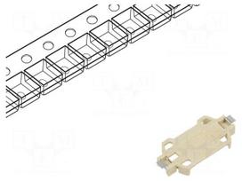 Socket | CR2430,DL2430 | Batt.no: 1 | horizontal,SMD | tape