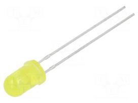 LED | yellow | 5mm | 2500÷4200mcd | 40° | 1.9÷2.6VDC | No.of term: 2 | 60mW