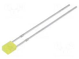 LED | yellow | rectangular | 2x3mm | 100÷120(typ)-180mcd | 120° | 20mA