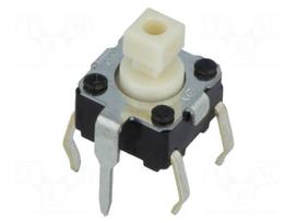 Microswitch TACT | SPST-NO | Pos: 2 | 0.05A/24VDC | THT | none | 0.98N