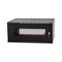 Stalflex Stovo Spintelė 19" 4U  450mm  Stiklinės Durys  Juoda RC19-4U-450GB